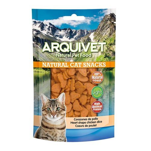 Snack Katzen - Hühnerherzen - 50 g Arquivet