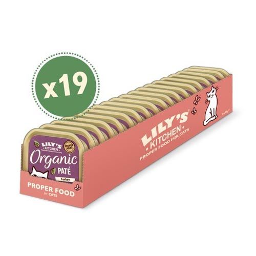Lily's Kitchen Organic Turkey Dinner For Cats 19X85 Gr (Lieferung 3 - 5 Tages)