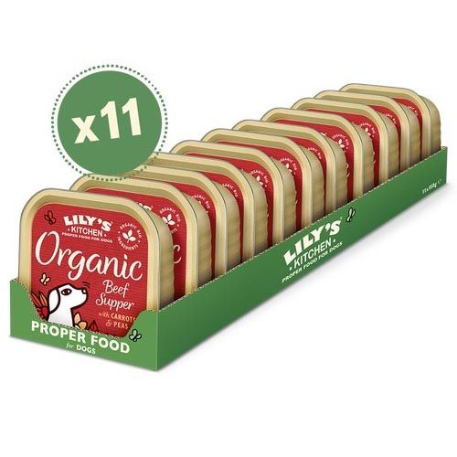 Lily's Kitchen Organic Beef Supper 11X150 Gr (Lieferung 3 - 5 Tages)