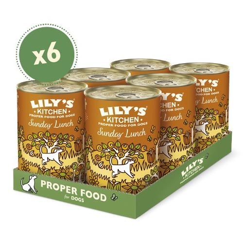 Lily's Kitchen Sunday Lunch Tin 6X400 Gr (Lieferung 3 - 5 Tages)