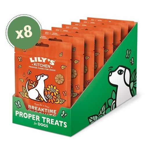 Lily's Kitchen Breaktime Biscuits For Dogs 8X80 Gr (Lieferung 3 - 5 Tages)