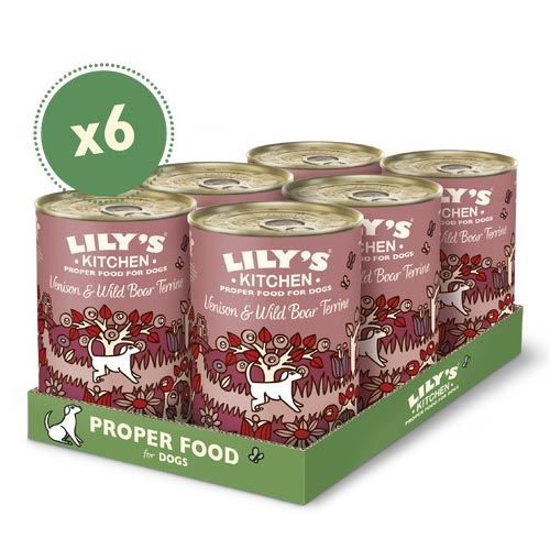 Lily's Kitchen Venison & Wild Boar Terrine Tin 6X400 Gr (Lieferung 3 - 5 Tages)