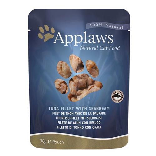 Applaws Cat Beutel Thunfisch und Seebrasse (70 gr x 12)