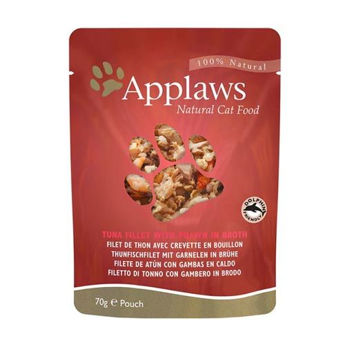 Applaws Cat Beutel Thunfisch und Pazifik-Garnelen (70 gr x 12)