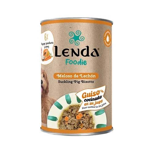 Lenda Dog Foodie Suckling Pig Risotto (Dosen) - 400 gr x 12