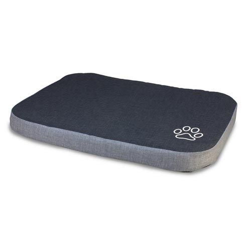 Matte schwarz/grau mit Pfotenabdruck
