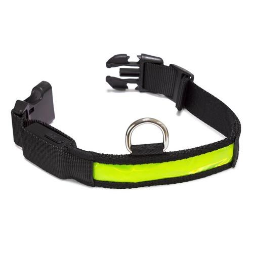 Leuchthalsband LED gelb