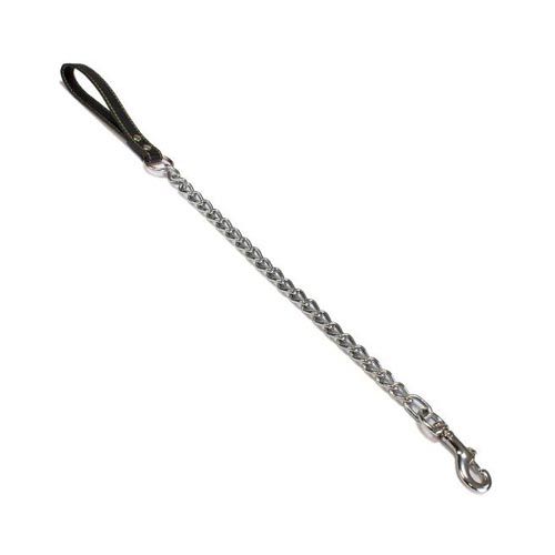 Leine Metall/Leder schwarz