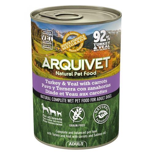 Arquivet Wet Dog Food Adult Turkey & Beef (Dosen)