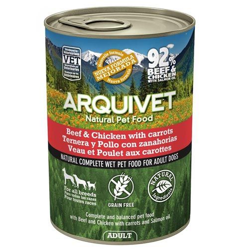 Arquivet Wet Dog Food Adult Beef & Chicken (Dosen)