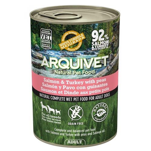 Arquivet Wet Dog Food Adult Salmon & Turkey (Dosen)