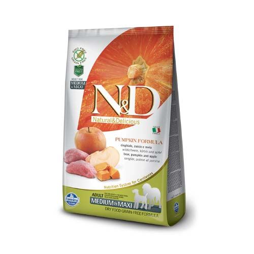 Farmina N&D Grain Free Pumpkin Adult Medium & Maxi Wildschwein Hund