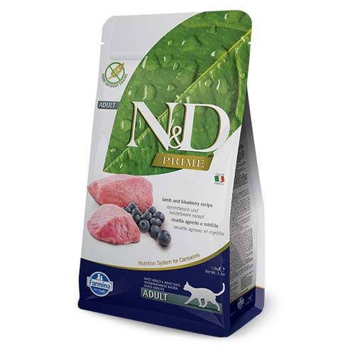Farmina N&D Prime Grain Free Adult Lamm und Blaubeere Katze