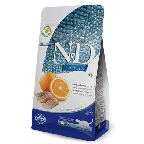 Farmina N&D Grain Free Ocean Hering & OrangeKatze