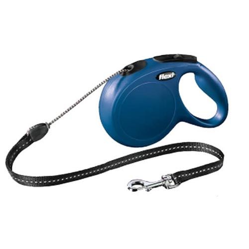 Rollleine Flexi Classic Schnurr Blau