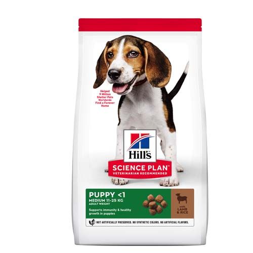 Hill'sScience Plan Canine Puppy Medium Lamm & Reis