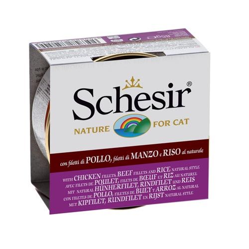 Schesir Katze Hähnchen mit Ox und Reis (Dosen)