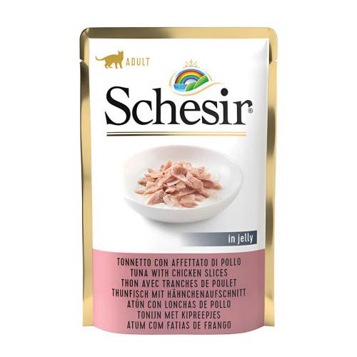 Schesir Gato Atún con Jamón de Pollo (Beutel)