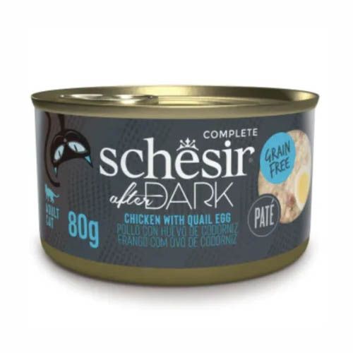 Schesir Gato After Dark Paté de Pollo con Huevo de Codorniz (Dosen)