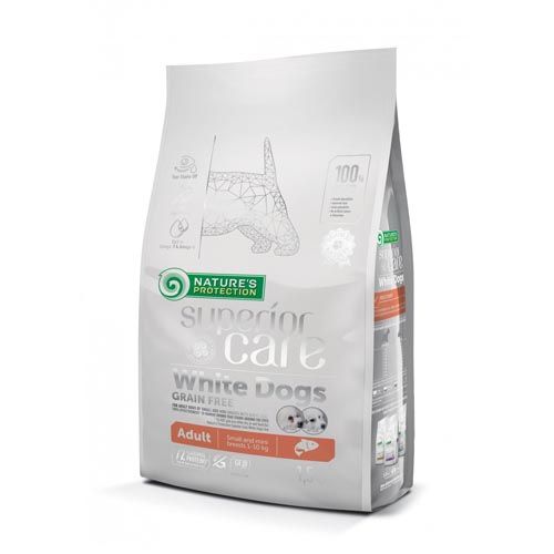 Nature's Protection Superior Care White Dogs Grain Free Lachs Small & Mini