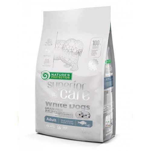 Nature's Protection Superior Care White Dogs Adult Small Fish