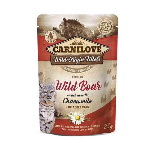 Carnilove Cat Wild Boar (Beutel) - 24 x 85 gr