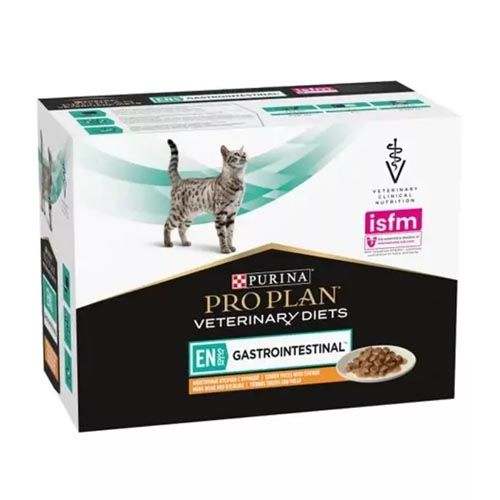 Purina Veterinary Diets Katzein Gastrointestinal Hähnchen 85 gr x 10 (Beutel)