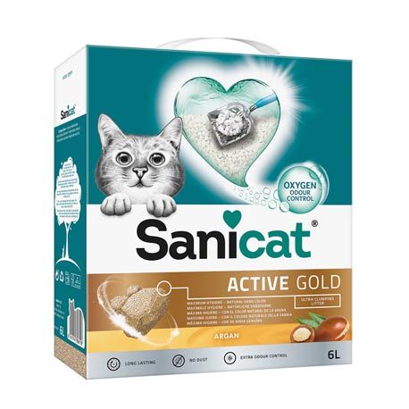 Sanicat Active Gold Saugfähiges Katzenstreu