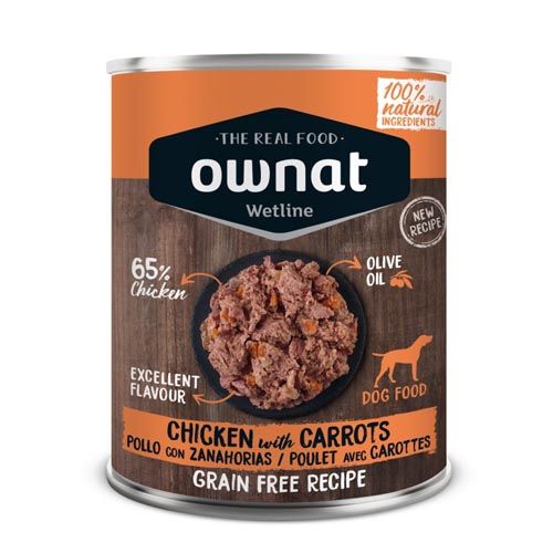 Ownat Wetline Dog Chicken & Carrots (Dosen) 12 x 395 gr
